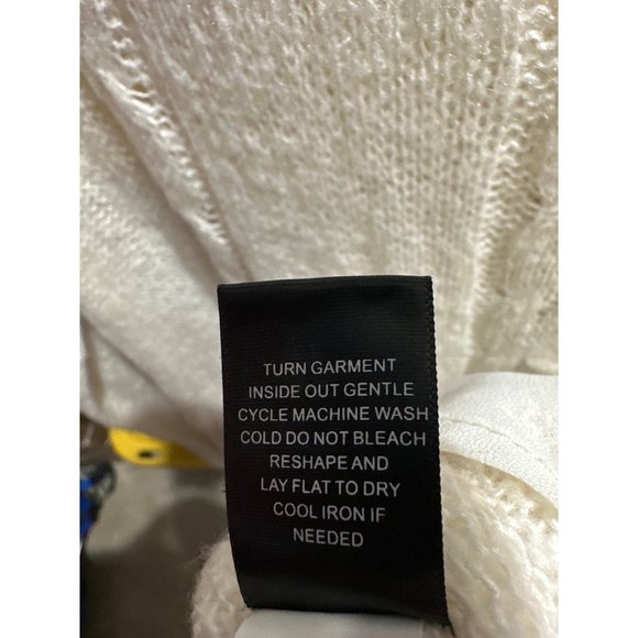 Torrid size 1X cream cable knit soft lightweight crew neck sweater - Picture 6 of 8